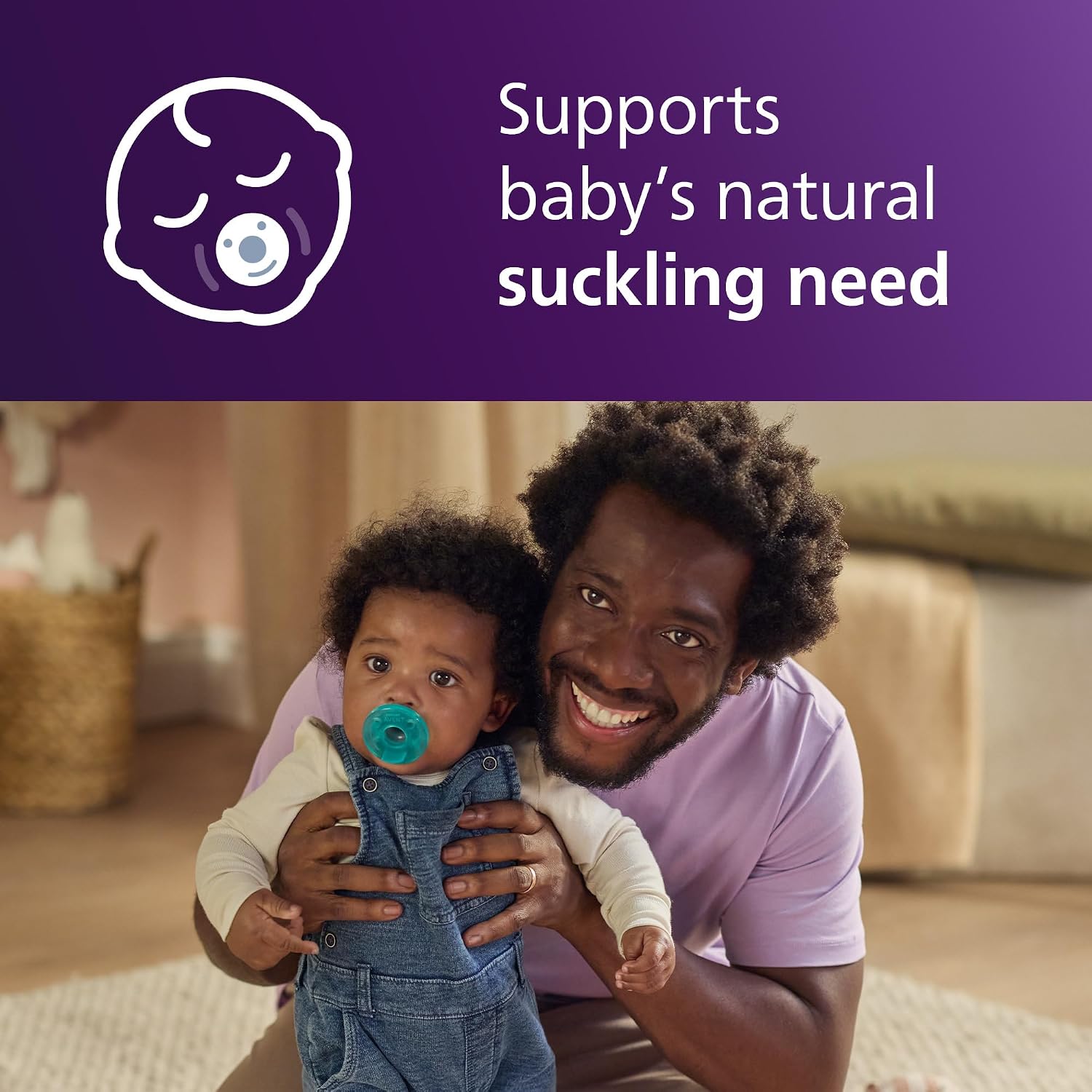 Philips Avent Soothie Baby Pacifier for 3-18 Months, BPA-Free, 4-Pack