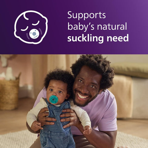 Philips Avent Soothie Baby Pacifier for 3-18 Months, BPA-Free, 4-Pack