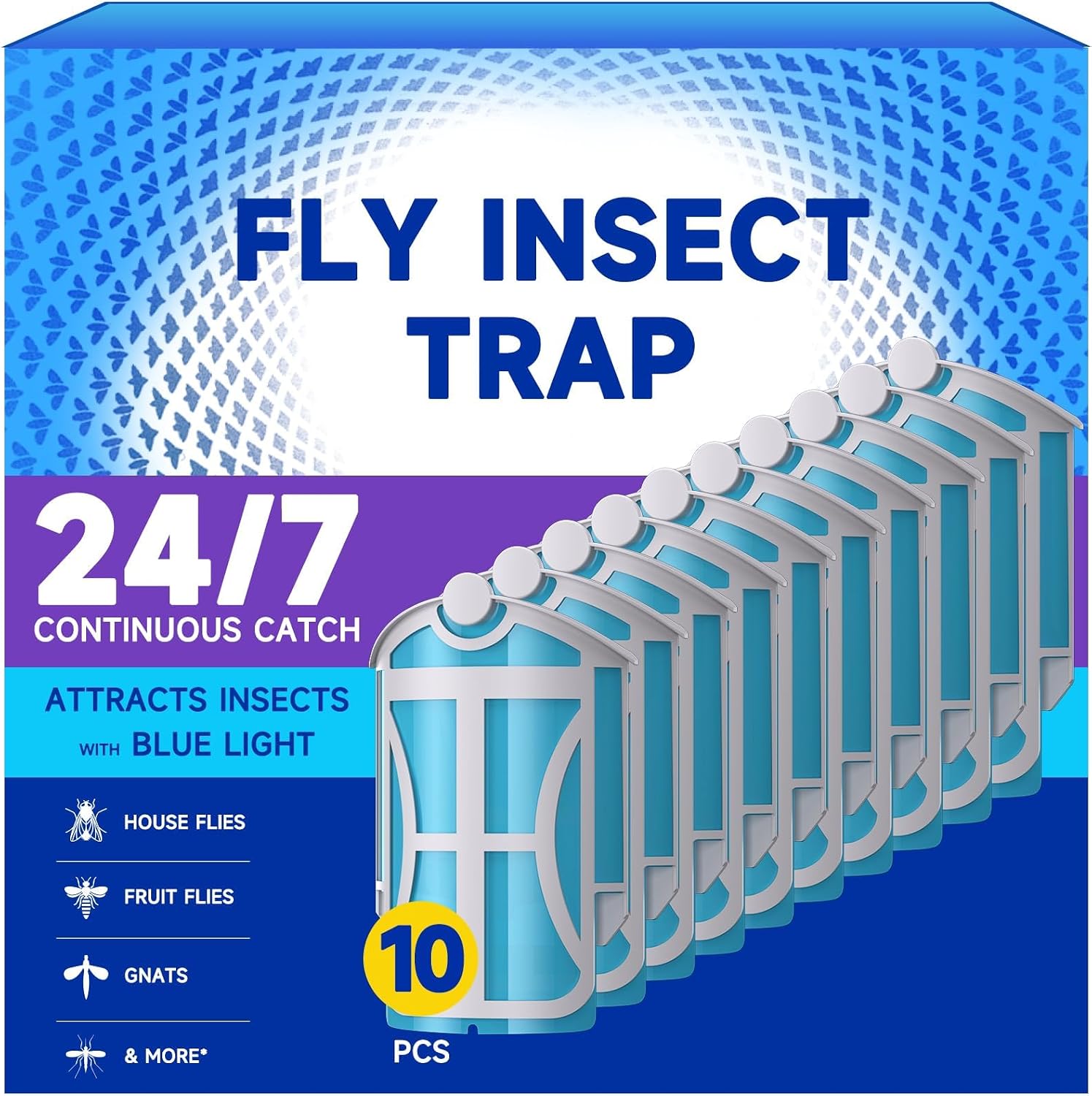 10 Pack Flying Insect Trap Refills, Compatible with Flying Insect Trap M364 M364A and Max