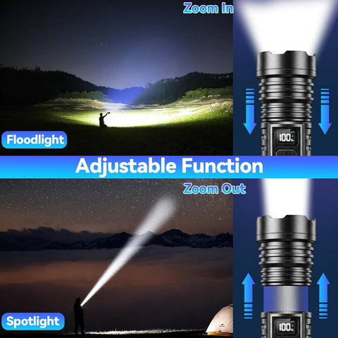 Rechargeable Flashlights High Lumens 4 Pack, Super Bright Led Flash Light