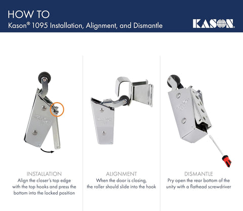 Kason 1095 Spring Action Door Closer, 11095000013