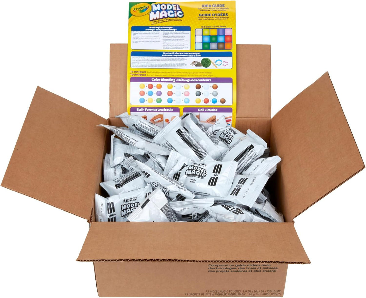 Crayola Model Magic White 75ct, 1oz Modeling Air Dry Clay Alternative