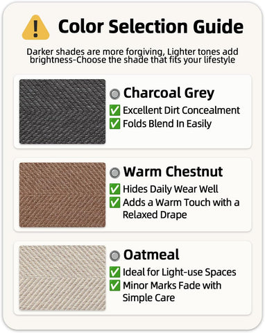 Color&Geometry Ultra Thin Indoor Door Mat 24"x36"Entrance Mat,Warm Chestnut