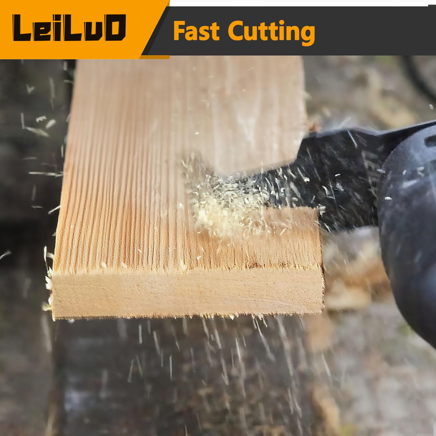 LEILUO 15Pcs Multitool Blades for Wood, 70mm Long Oscillating Saw Blades