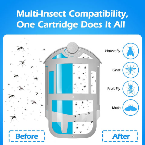 4 Pack Refill Cartridge Kit Compatible with ZEVO Refill M364, Refill Compatible with Plug in Light M364 and Max