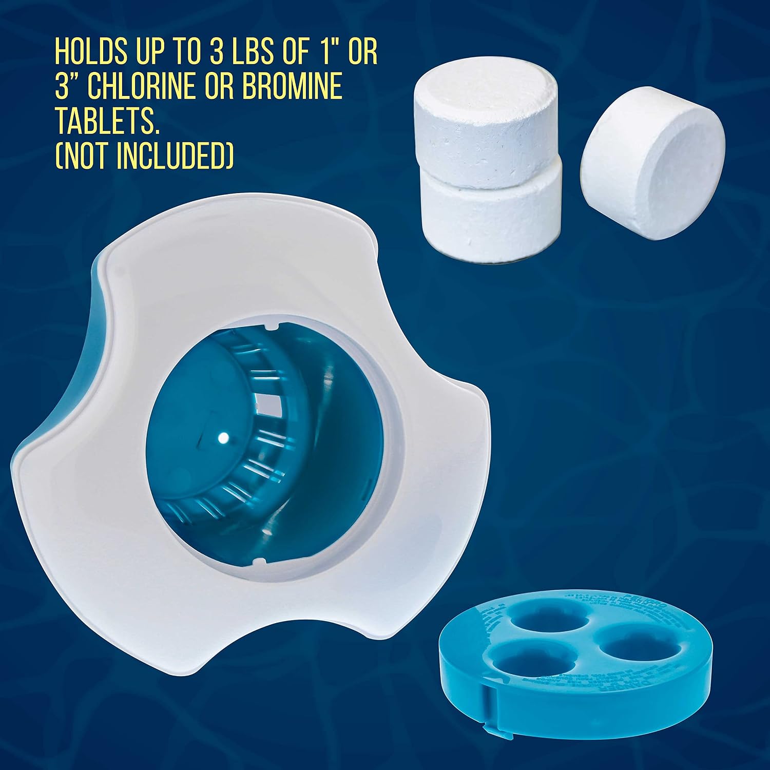 U.S. Pool Supply Large Pool Chlorine Floater Floating Chemical Dispenser