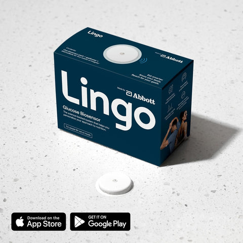 Lingo Continuous Glucose Monitor (CGM). 24/7 Glucose Tracking