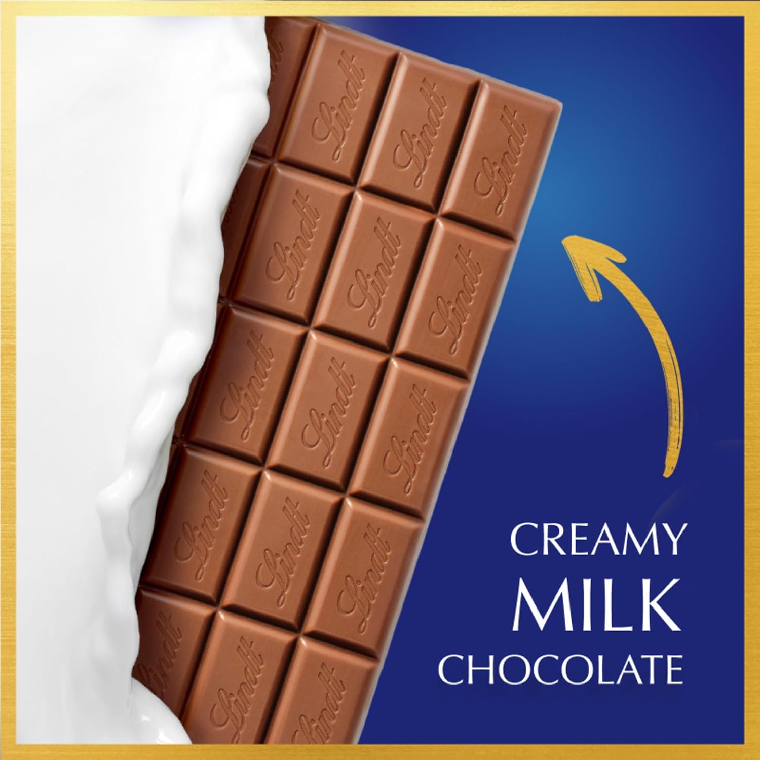 Lindt CLASSIC RECIPE Milk Chocolate Candy Bar, 4.4 oz., 12 Pack