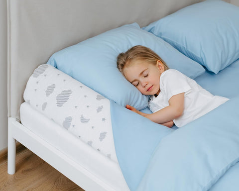 ComfyBumpy Bed Bumper for Toddlers 52" x 5" – Foam Rail Guard with Non-Slip Stability | Safer & More Secure Convex Design | Fits Twin, Full, Queen & King Mattresses