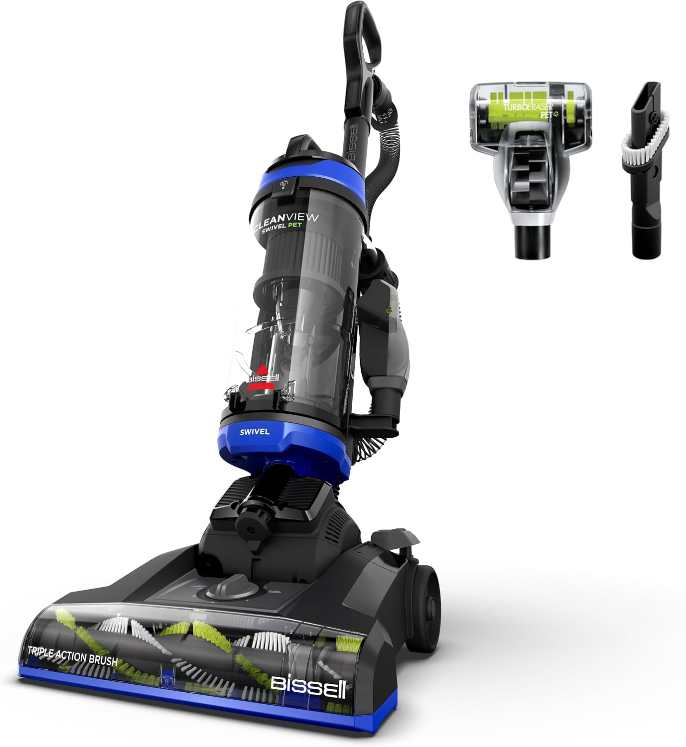 Bissell CleanView Swivel Vacuum, Triple Action Brush Roll, 3836