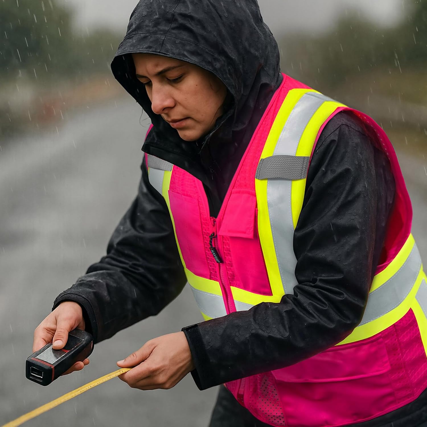 KAYGO Reflective High Vis Safety Vest with Pockets for Men and Women KG0100