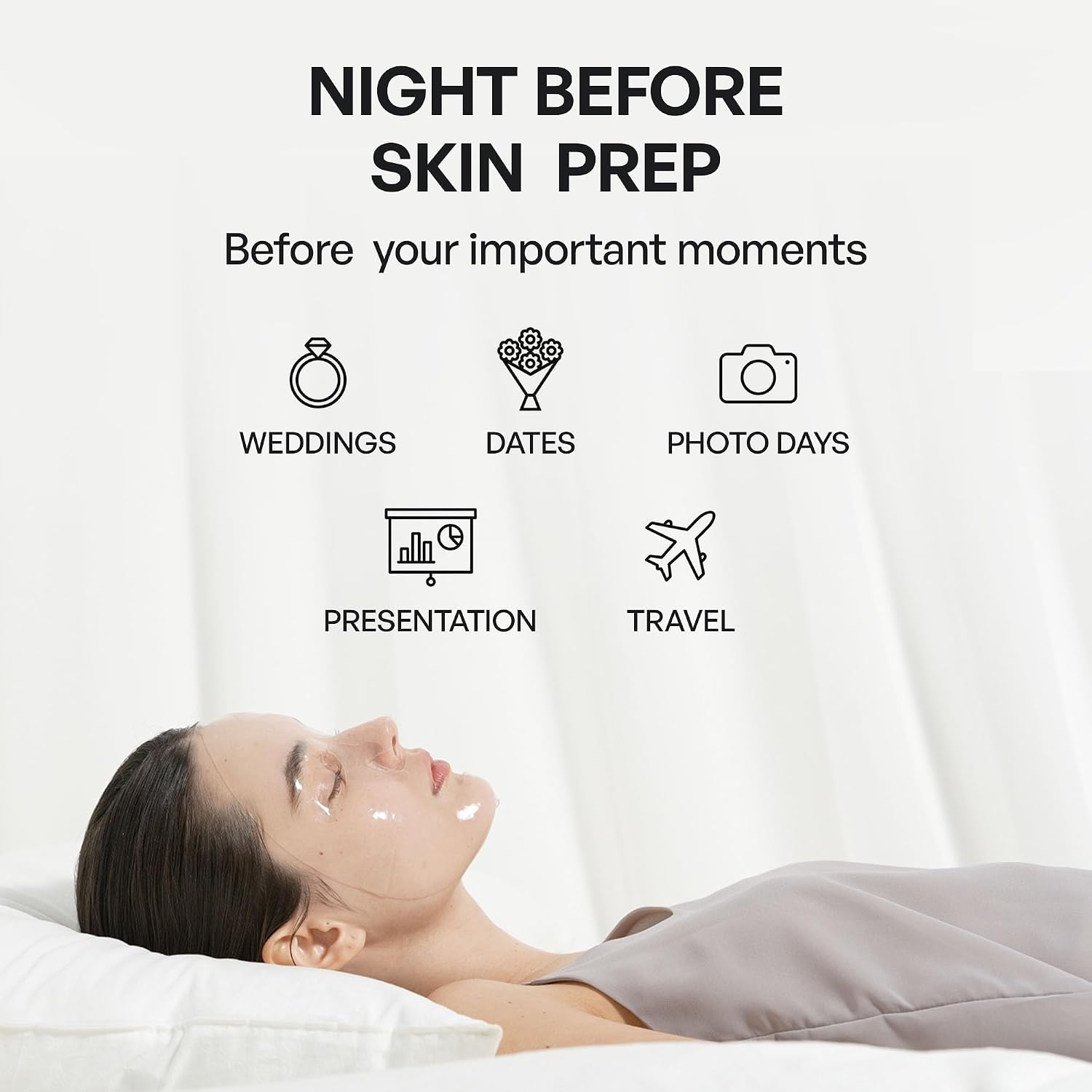 House of B High-Purity Glutathione Face Film 2-Step Overnight Collagen Mask