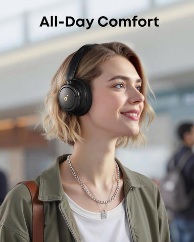Soundcore by Anker Q30 Hybrid Active Noise Cancelling Headphones, Black
