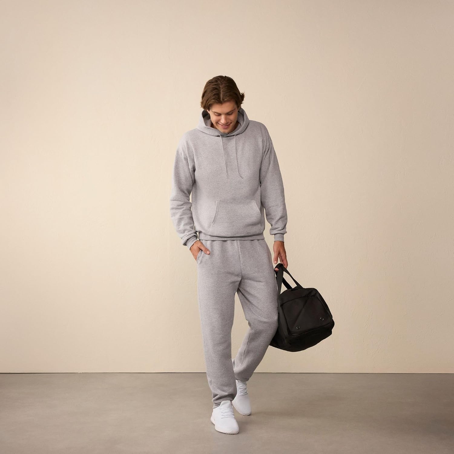 Hanes Men's Hoodie - EcoSmart Fleece Hooded Sweatshirt for Men & Women - Midweight Fleece - Big & Tall Available