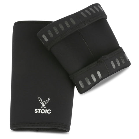 Stoic 7mm Neoprene Knee Sleeves for Men & Women - Black, Medium
