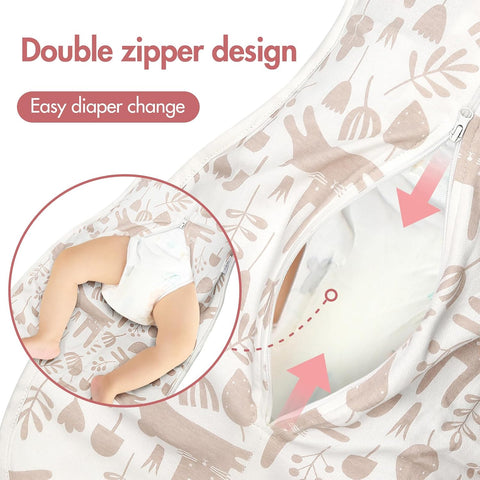 ANYEDDE 2-Pack Newborn Swaddle Sleep Sack, Arms Up Swaddles for Newborns
