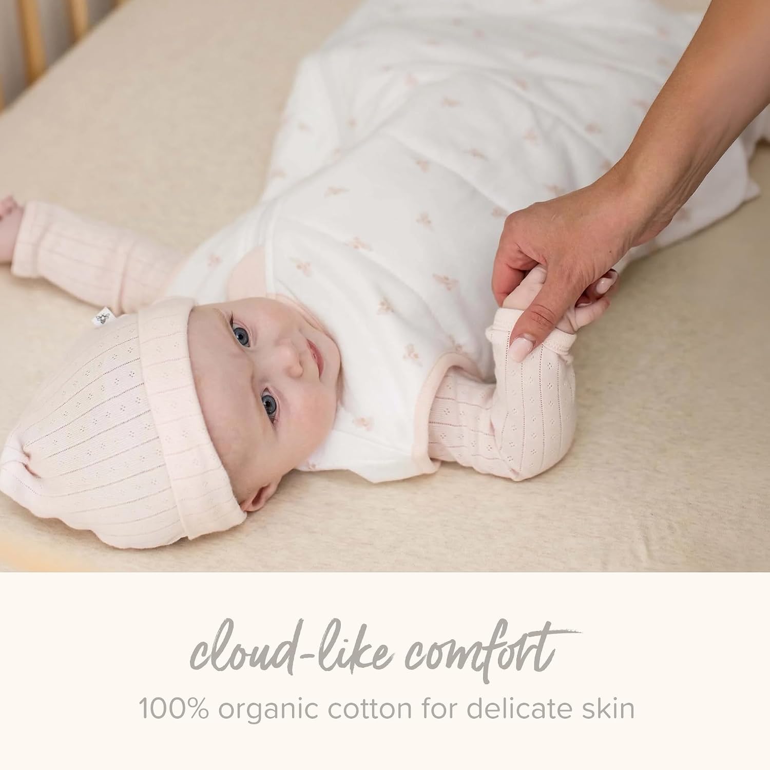Burt's Bees Baby Organic Cotton Fitted Crib Sheet, Unisex Baby Beddings