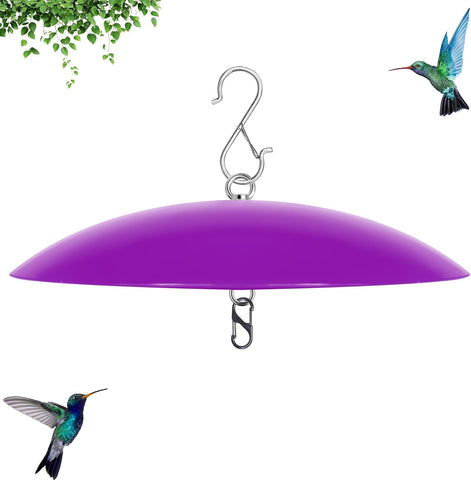 13" Bird Feeder Rain Cover,Bird House Dome,Hummingbird Feeder Guard,Proof for Shepherd's Hook Outdoors,Smart Birds Feeder's Umbrella(Purple), 1Pack