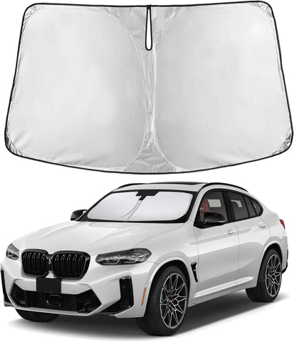 EcoNour Windshield Sunshade Compatible for BMW X4 2019-2023 2024 2025