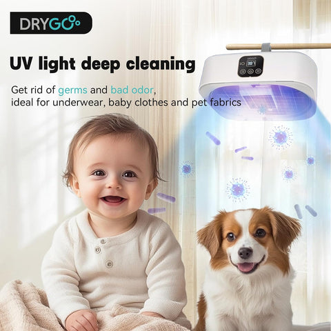 Drygo Xpress Portable Clothes Dryer – Foldable Mini Electric Dryer with Timer & Dual Modes, Compact for Apartments, Travel, RV & Dorm – Quick Dry for Lightweight Laundry