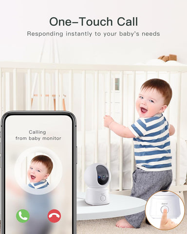 ARENTI 360° Baby Monitor with Camera and Audio, 2.4G WiFi with App (B2 Kit)