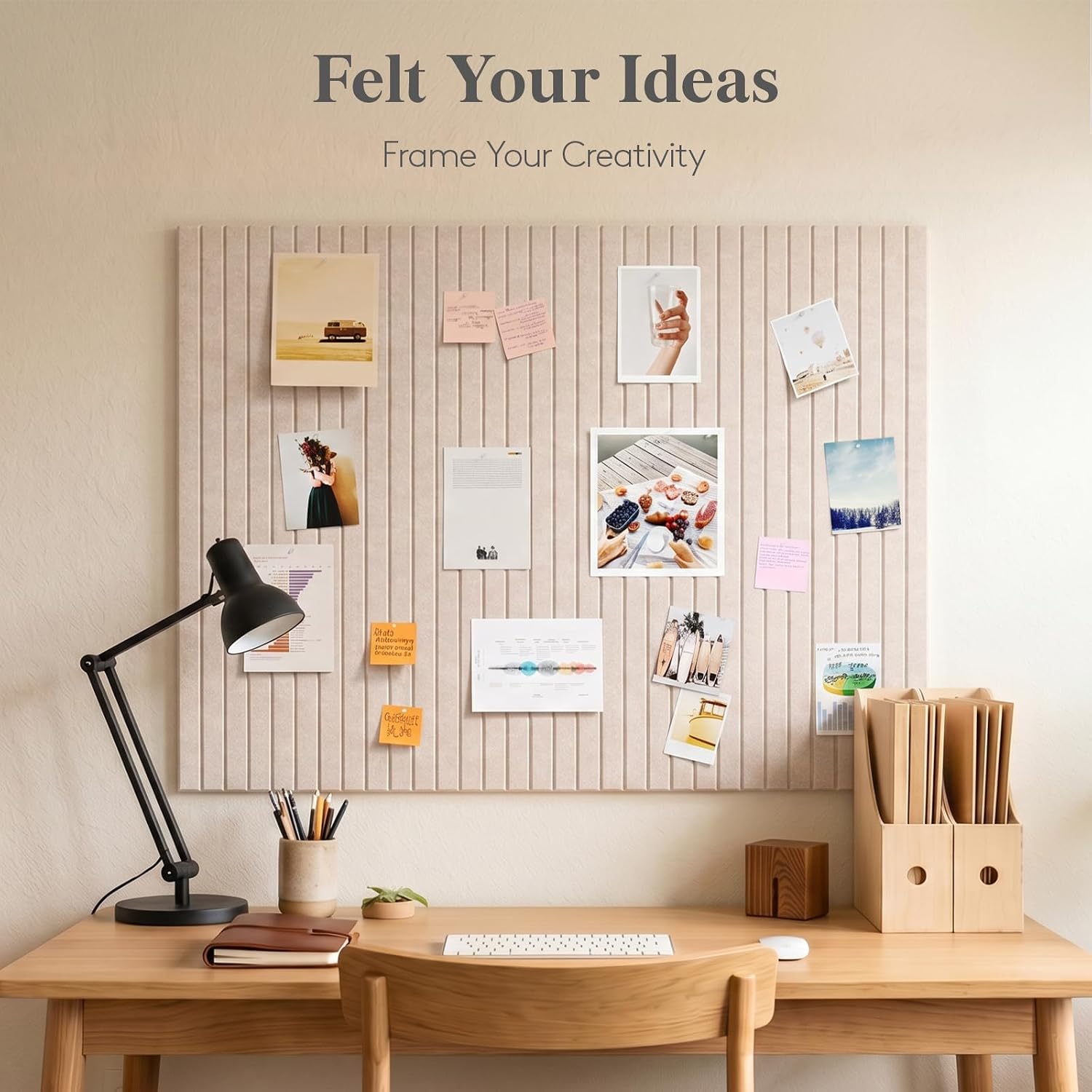 Lifewit Large Felt Bulletin Board with Self-Adhesive 36" x 36"- 9 Pack