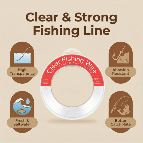 KLASIT Fishing Line 788FT,Invisible Monofilament Fishing Wire