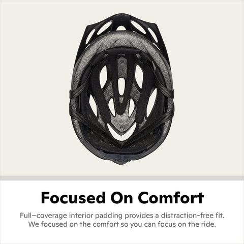 Schwinn Thrasher Helmet for Adults, Size 58-62 cm for Riders Ages 14+, Microshell, Adjustable Dial & Straps, Interior Padding, Air Vents, Visor, Adult Bike Helmet
