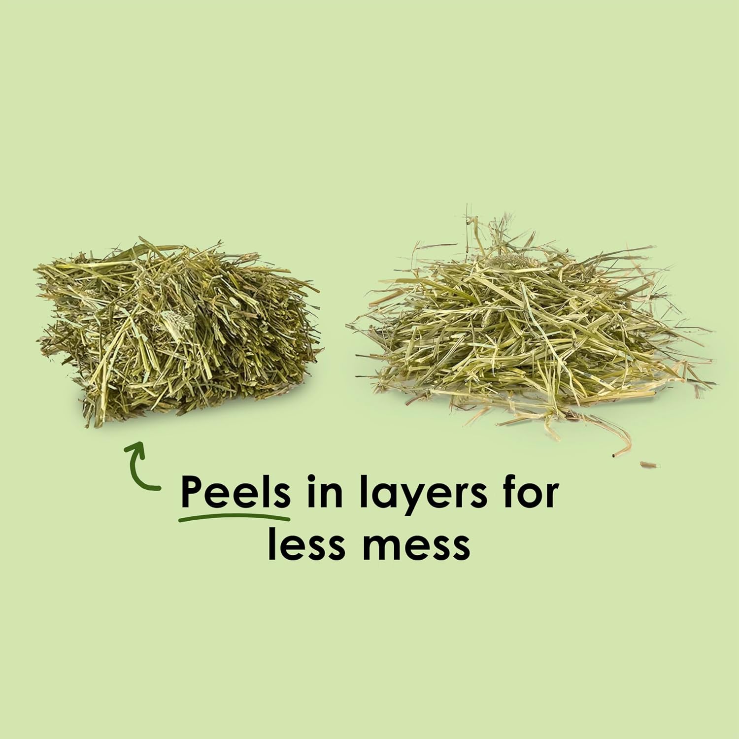 Kaytee Wafer Cut Timothy Hay for Rabbit & Guinea Pigs, 60 Ounce