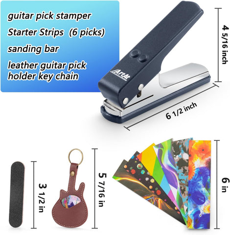 ArtAt DIY Guitar Pick Punch Kit - Medium Guitar Pick Maker for Musicians