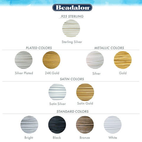 Beadalon 49 Strand Stainless Steel Beading Wire, Bronze - .013in/0.33mm