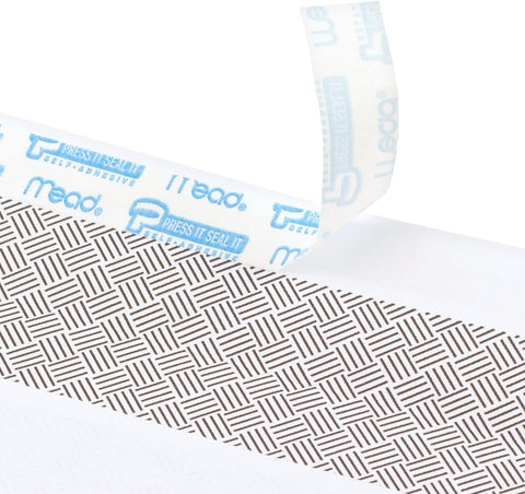 Mead #10 Security Business Envelopes Letter Size 4-1/8" x 9-1/2" – Peel and Seal, Privacy Lined, No-Window, Press-It Seal-It Self-Adhesive for Home & Office Mailing, 45 Count (75026)