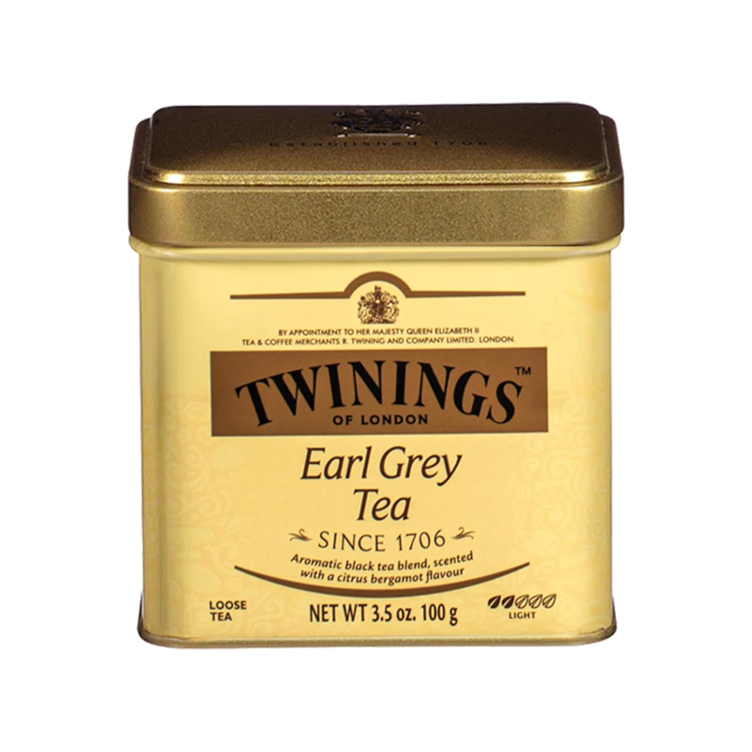Twinings Earl Grey Loose Leaf Black Tea with Bergamot, 3.53 oz Tin (6 Pack)