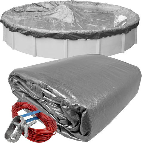 Robelle 21 ft Professional Platinum Pool Cover for Above Ground Pools
