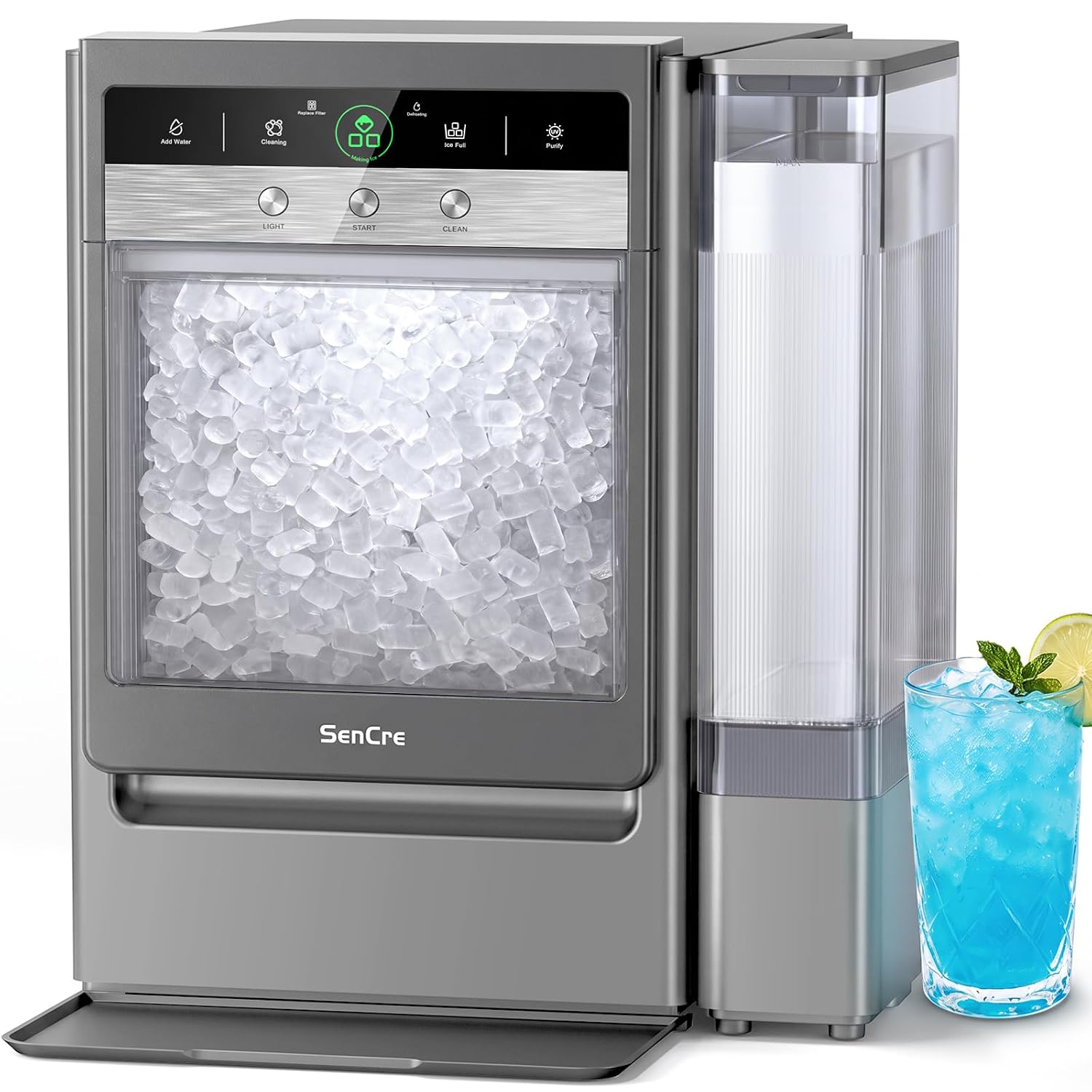 Ice Maker, Countertop Ice Machine, 60lbs Daily Output, High Efficiency Ice Maker for Home Kitchen