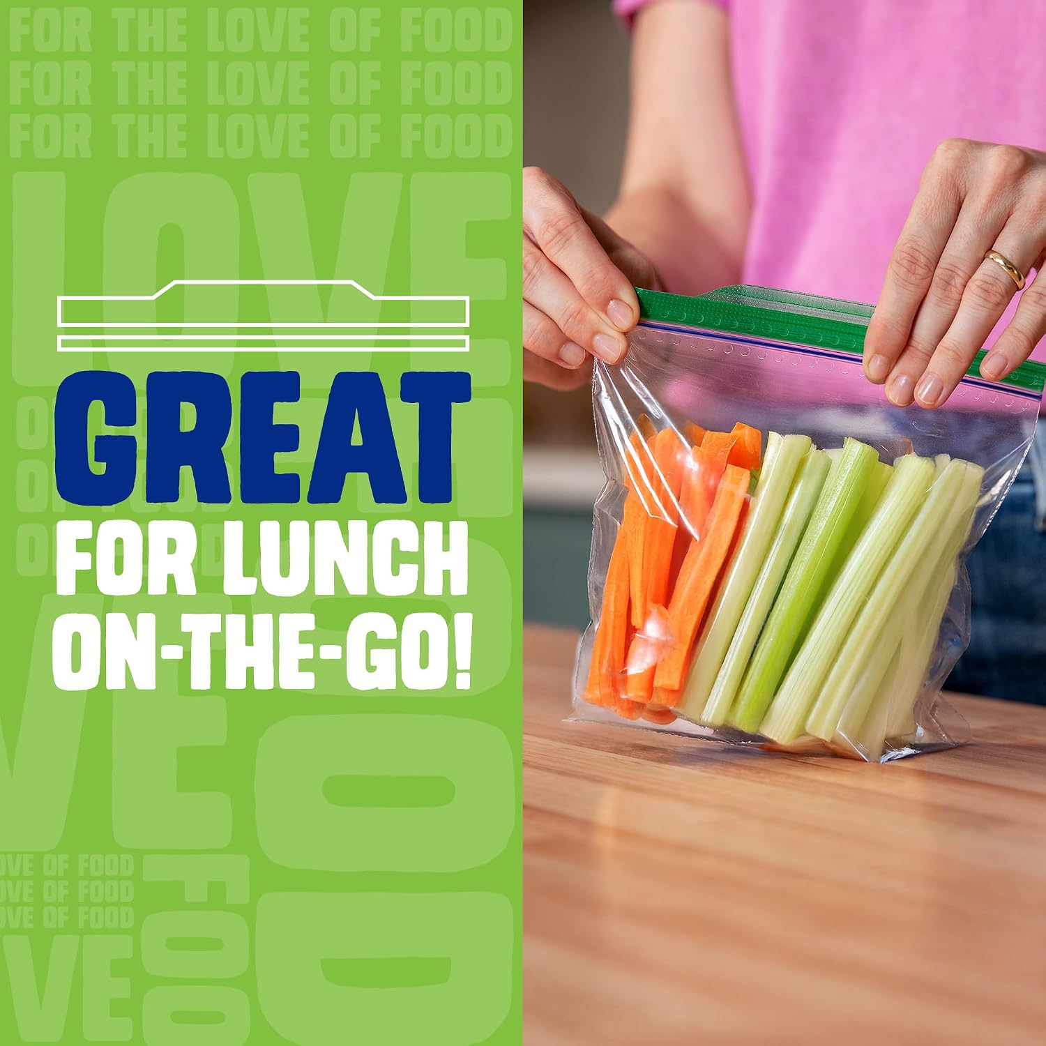Ziploc Sandwich & Snack Bags, Food Storage, Easy Open & Close, 270 Count
