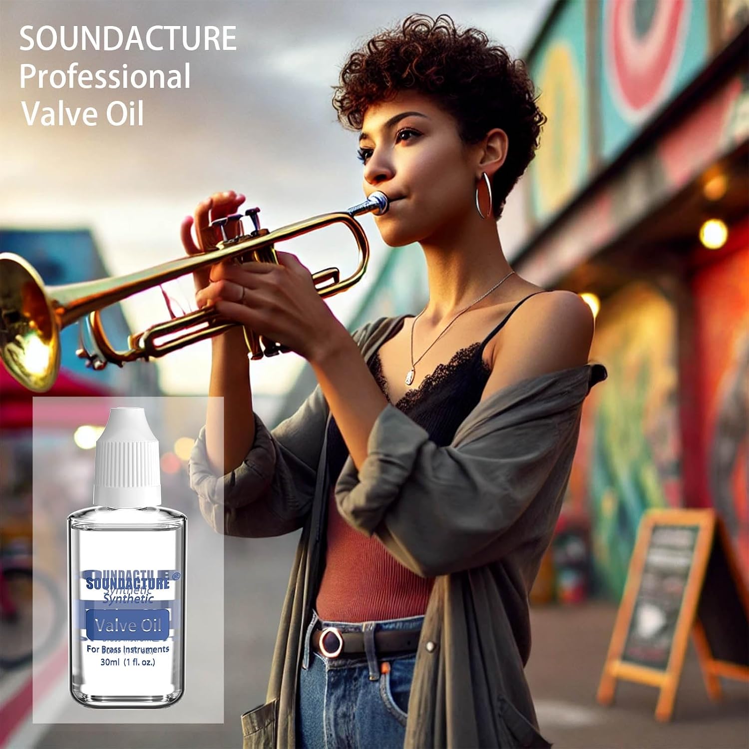 1 oz Brass Valve Oil for Trumpet, Trombone, Tuba, Baritone & Other Brass Instruments – Premium Piston Oil for Smooth Action, Long-Lasting Lubrication