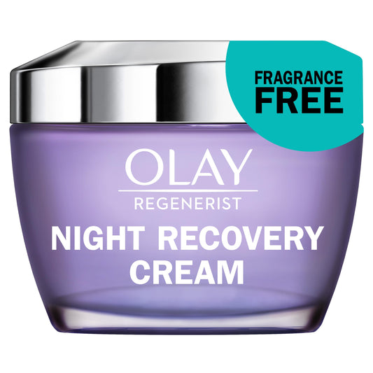 Olay Regenerist Night Recovery Cream Face Moisturizer, Fragrance Free, 1.7 oz