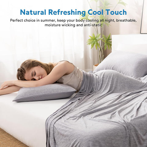 HOMFINE Cooling Blanket for Hot Sleepers Throw, Grey 50"x70"