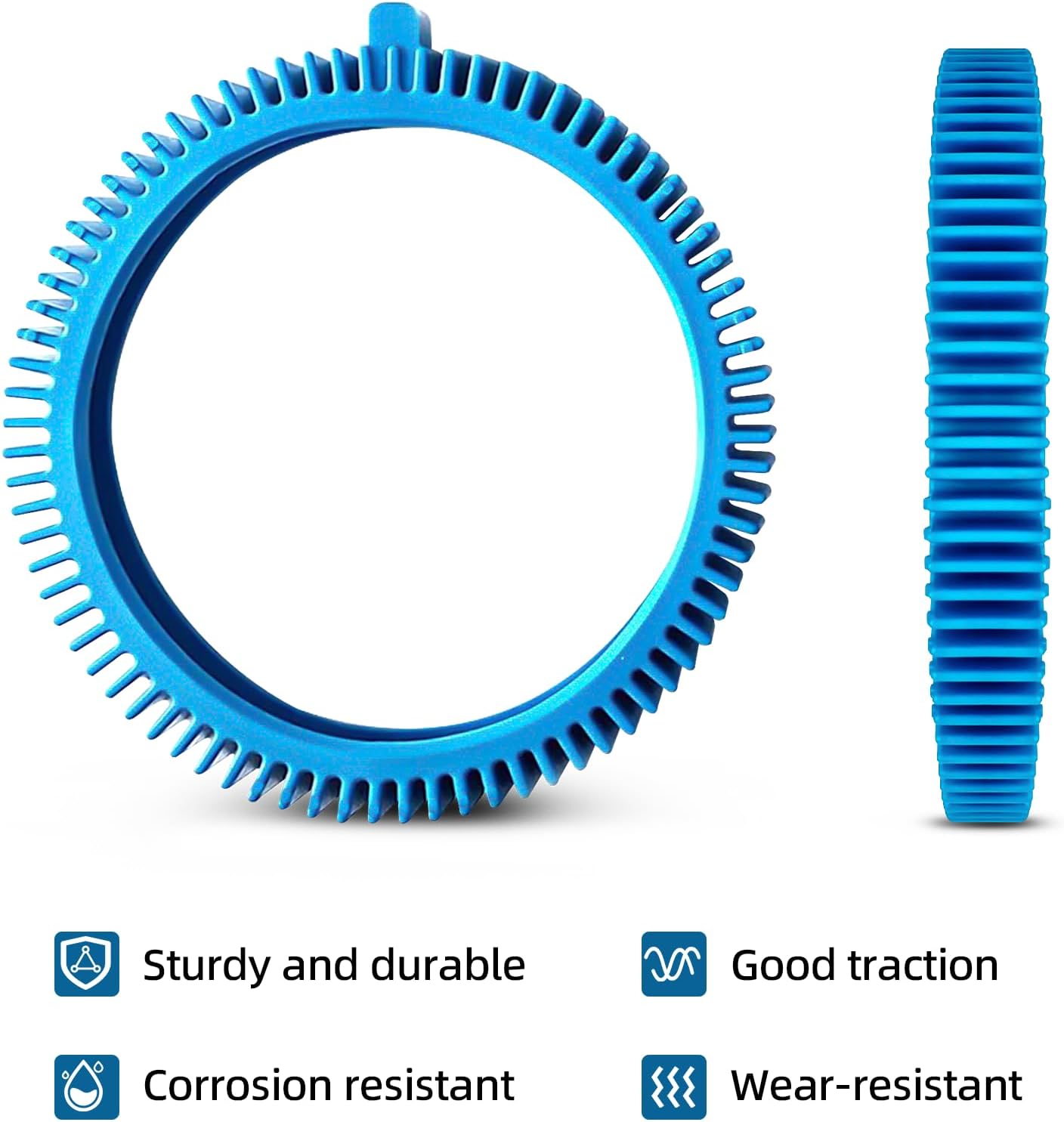 AR-PRO Replacement Tires with Super Hump | Compatible with Poolvergnuegen 896584000-143, Fits Select Poolvergnuegen/Hayward Phoenix Cleaners, 4-Pack