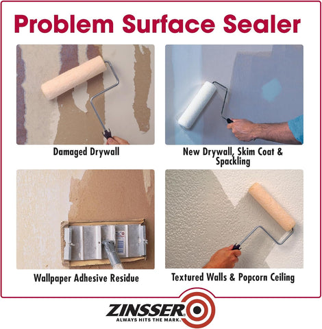 Zinsser Gardz Water-Based Problem Surface Sealer, Clear, Quart