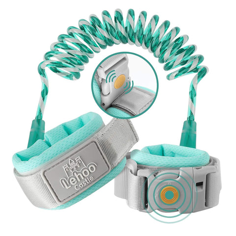 Lehoo Castle Toddler Leash, Wrist Leash for Kids with Induction Lock, Green