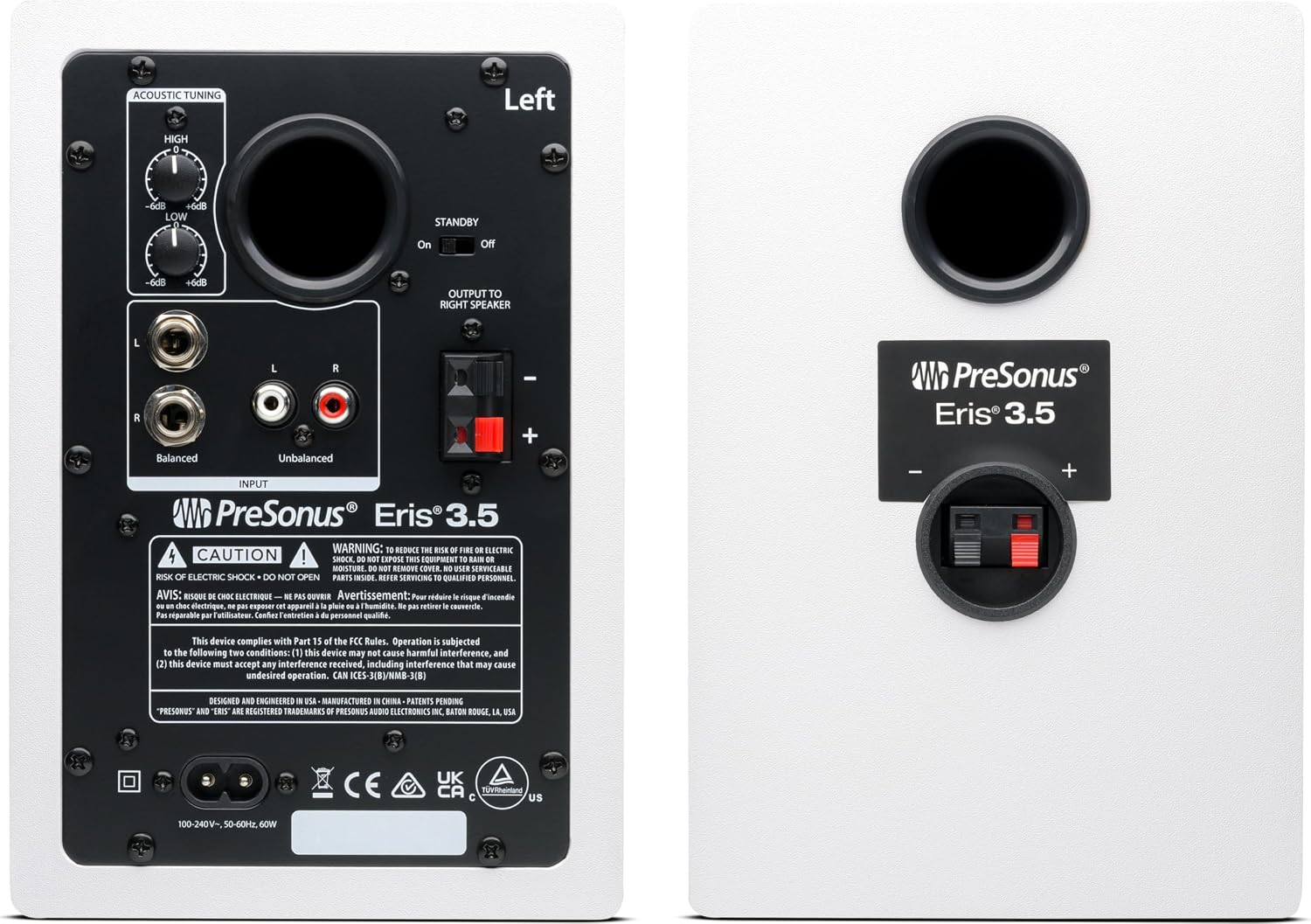 PreSonus Eris 3.5 Powered Studio Monitors, Pair