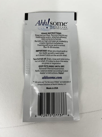 Ahhsome Hot Tub Serum Cleaner Sachet