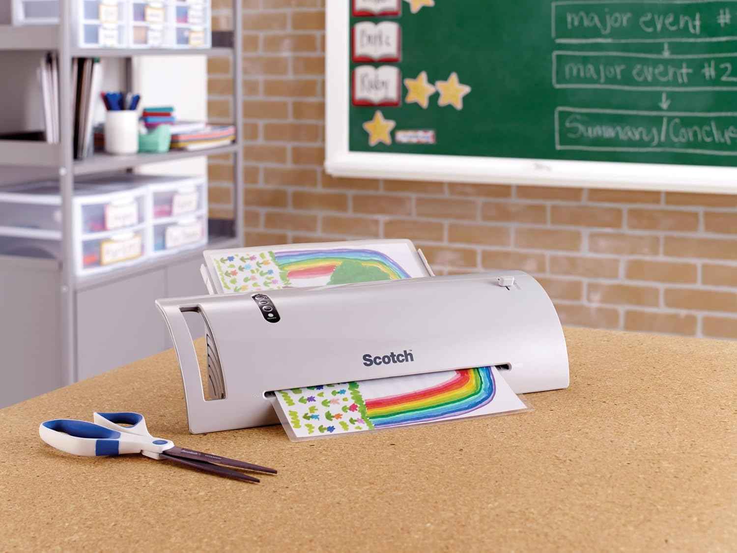 Scotch Thermal Laminating Pouches, 200 Count, Clear, 3 mil. | Ideal Office or School Supplies, Fits Letter Sized Paper (8.9 in. × 11.4 in.)