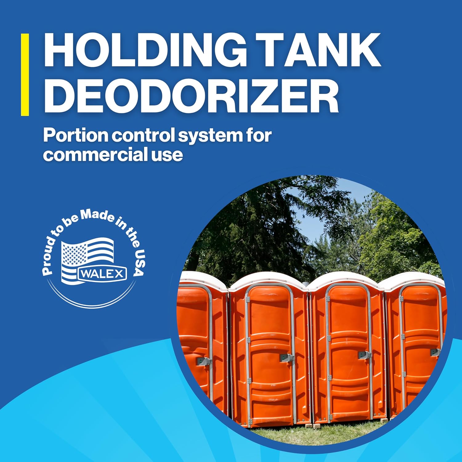 Walex Porta-Pak Commercial Toilet Deodorizer Drop-Ins - Sunglow Scent, 50Pk