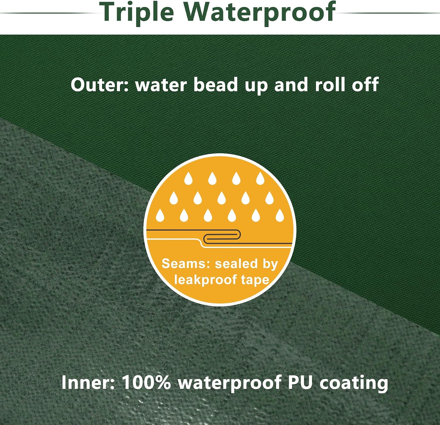Favoyard Patio Chair Cushions 24 x 24 x 4 Inch Waterproof Outdoor Seat