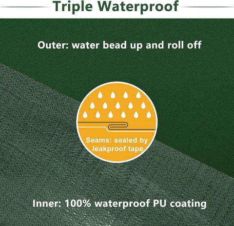Favoyard Patio Chair Cushions 24 x 24 x 4 Inch Waterproof Outdoor Seat