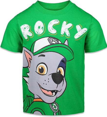 Nickelodeon Paw Patrol Boys' 4-Pack Short Sleeve T-Shirts