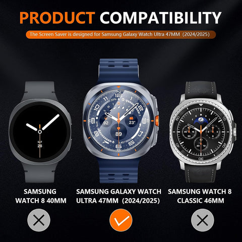 Suoman 4-Pack for Samsung Galaxy Watch Ultra 47mm Screen Protector